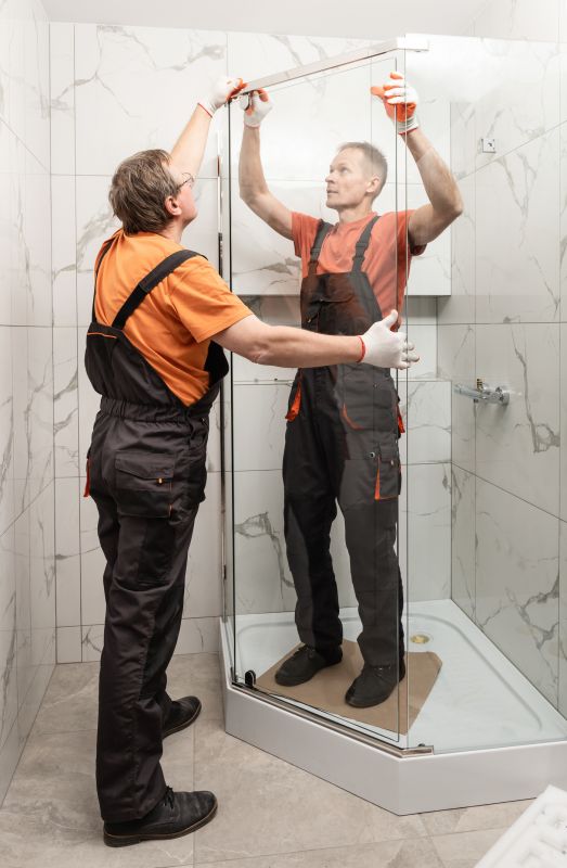 Skilled Shower Installers at Work